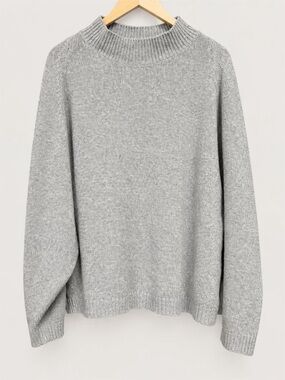 Old Navy Light Gray Mock Neck Sweater